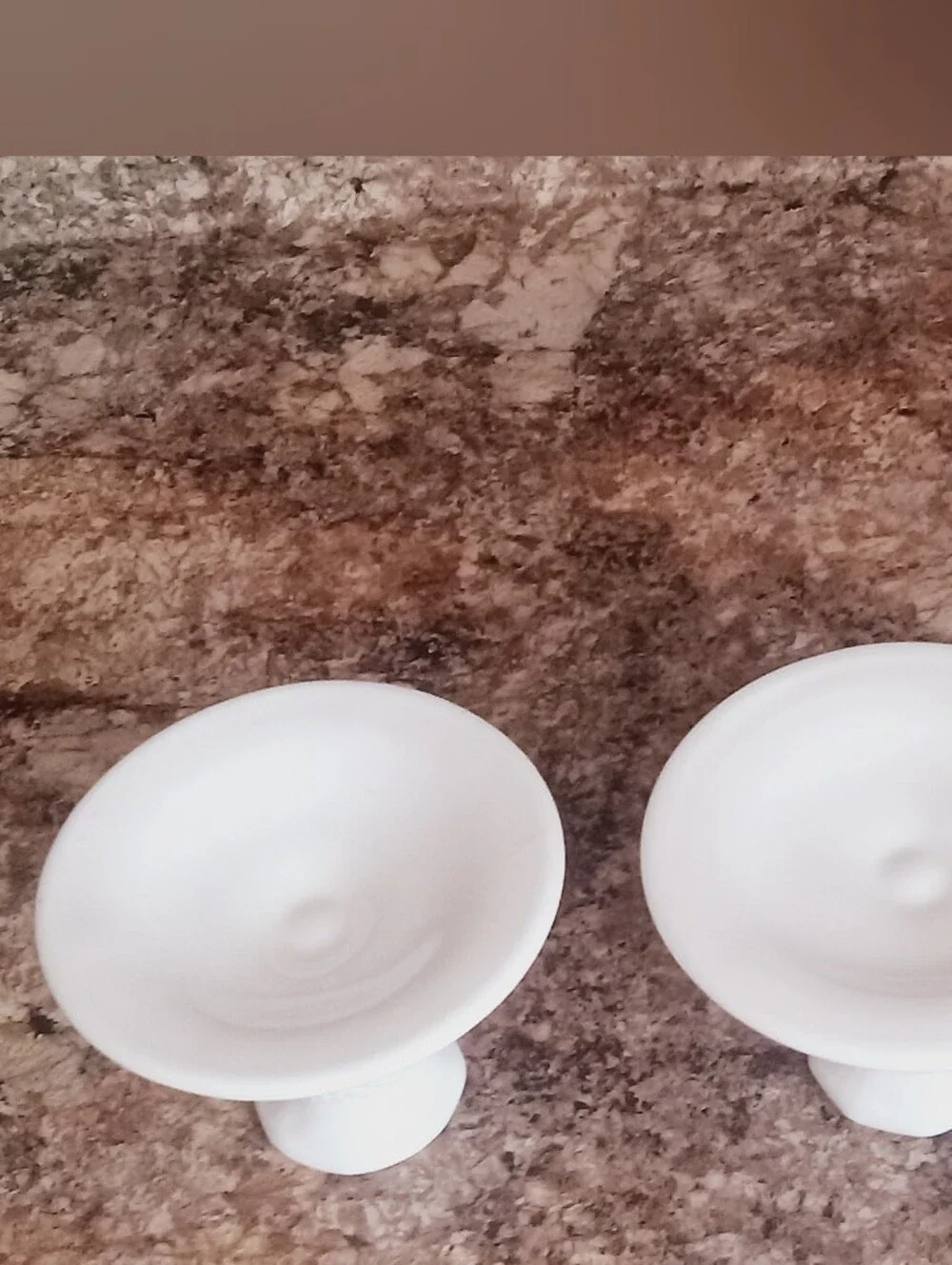 Vintage Fenton White Milk Glass Hobnail Candle Stick Holder Set Of Two